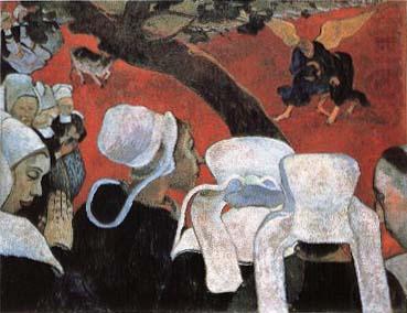Paul Gauguin Vision after the Sermon  Jacob Wrestling with the Angel china oil painting image